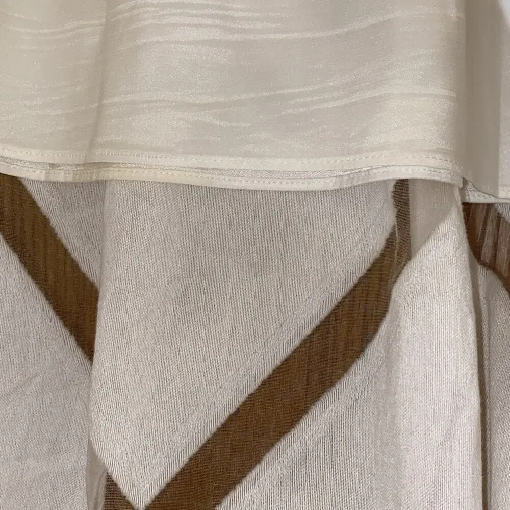 Milly Square Fil Coupe Midi Skirt White - Picture 9 of 11